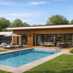 Fasádna lamela Leo - Teak, Cedar, Grey, Walnut - 31 x 200 x 2900 mm